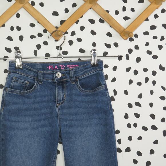 The Children’s Place Medium Wash Rolled Cuff Girls Girlfriend Jeans - Picture 2 of 8